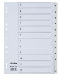 Niceday Polypropylene 1 12 Divider A4