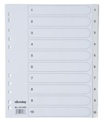 Niceday Pocket Dividers 1 10 White