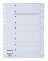 Niceday A4 Numeric Dividers 1 10