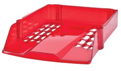 Niceday Letter Tray Transparent Red