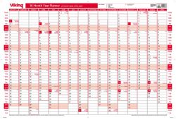 niceday 16 Month Planner Unmounted 2013