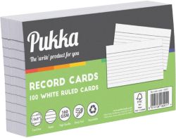 Record Cards Ruled White 127 x 76mm