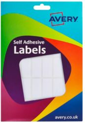 Avery White Self Adhesive Labels 18x38mm 816 pk