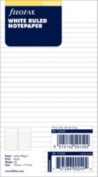 Filofax Personal Inserts White Ruled 30 sheets organiser size 171 x 95 mm