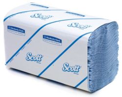 Scott Kimberly Clark 3 Ply Blue Hand Towels