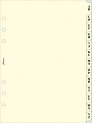 A Z Index Refill for A5 Organiser