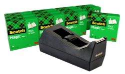 FREE SM12 dispenser with 12 rolls of Scotch Magictm Tape 19mmx33m