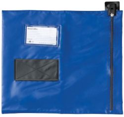 Reusable Security Mailing Blue Pouches 356 x 381 mm