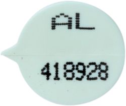 Reusable Security Mailing Seals Numbered White