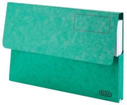 Elba Document Wallet Foolscap Green