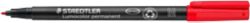 Staedtler Lumocolor OHP and CD Pen Permanent Medium Red