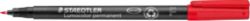 Staedtler Lumocolor OHP and CD Pen Permanent Fine Red 