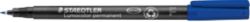 Staedtler Lumocolor OHP and CD Pen Permanent Fine Blue 