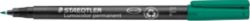 Staedtler Lumocolor OHP and CD Pen Permanent Fine Green