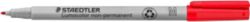 Staedtler Lumocolor OHP and CD Pen Non Permanent Medium Red