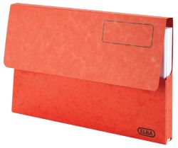 Elba Document Wallet Foolscap Red