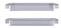 Rexel Crystalfile Plastic Tabs For Linked Suspension Files Clear Pack of 50