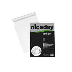 Niceday Refill Pads side bound 70gsm punched 80 sheets
