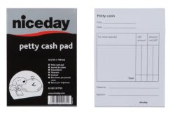 Printed Petty Cash Pad A6
