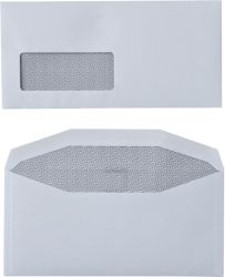 Niceday Mailing Machine Envelopes 90gsm Window 40 x 100mm 20mm from left 18mm up 114 x 235mm White 