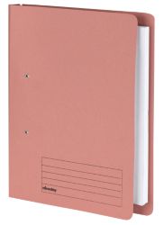 Niceday Spring File Mediumweight Foolscap Pink Pack of 50