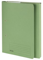 Niceday Spring Pocket File Mediumweight Foolscap Green Pack of 25