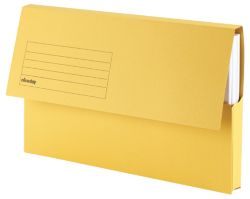 Niceday Document Wallets Flap Foolscap Yellow