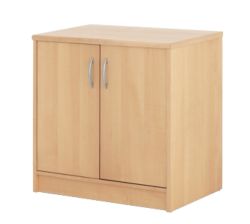 Real Maple Wood Veneer Storage Cupboard Maple 74W x 48D x 73H cm