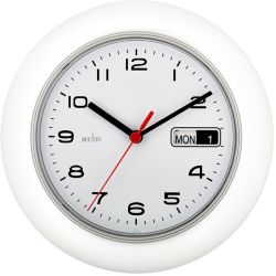 Acctim 9 34 inches Quartz Office Wall Clock With Day and Date 