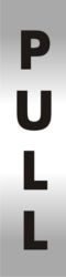 PULL W45 x H190mm Vertical Rigid Sign