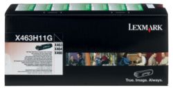 Lexmark X463H11G Black Laser Toner Cartridge