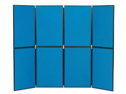 Portable Lightweight Display Systems Blueberry 8 Panel Double Deck Display