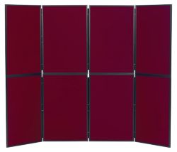 Portable Lightweight Display Systems Wine 8 Panel Double Deck Display