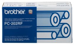 Brother PC202 Black Thermal Transfer Ribbon Twin Pack