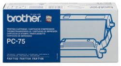 Brother PC75 Fax Ribbon Black