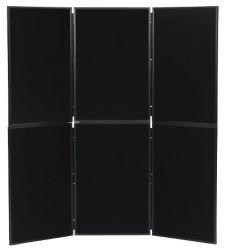 Portable Lightweight Display Systems Double Deck Display Unit Black