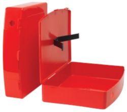 Viking Plastic Box File Red 372 x 277 x 78 mm