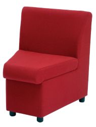 GGI Inside Curve Reception Chair Fabric Burgundy
