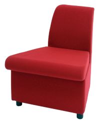 GGI Outside Curve Reception Chair Fabric Burgundy