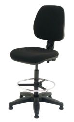 Deluxe Check Out Chair Fabric Black