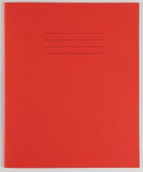 48 Page Red Exercise Book 205X165MM 12mm Feint Ruled