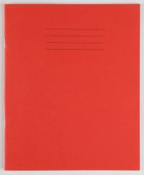 48 Page Red Exercise Book 205X165MM 15mm Feint Ruled