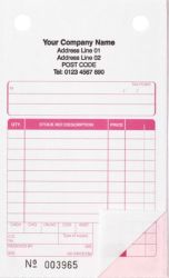 Personalised Trade Sale Register Sets Inc Vat Box 2 Part 165 x 102 mm 500 Sets Per Pack