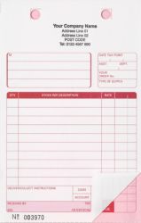 Ease Apart Personalised Trade Sale Register Sets Inc Vat Box 2 Part 216 x 140 mm 500 Sets Per Pack