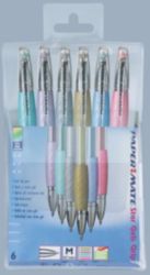 PaperMate Star Gels Grip Metalic Assorted 6 Pk
