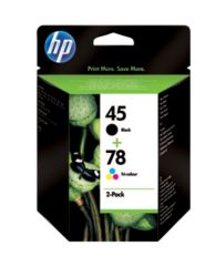 HP 45 78 Black and Colour Ink Cartridge Multipack