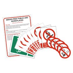 No Smoking Sign Sticker Starter Kits medium