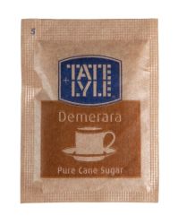 Tate Lyle Brown Raw Cane Sugar Sachets 1000 Sachets Per Box