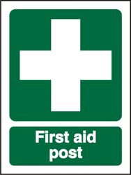 First Aid Signs First Aid Post Self Adhesive Vinyl 150 x 200 mm 