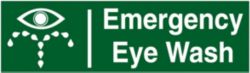 First Aid Signs Emergency Eye Wash Self Adhesive Vinyl 190 x 45 mm 